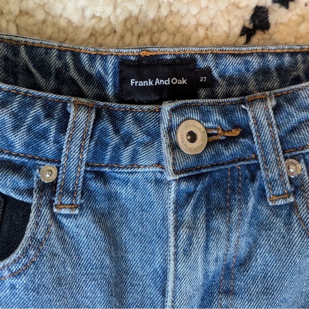 Frank & Oak Classic Blue Jean Shorts - Picture 2 of 4